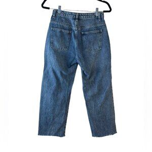 Superdown Womens balloon High-Waist Cropped Frayed Hem Size 25